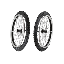 24" (507 mm) med brede dæk og aluminium drivringe