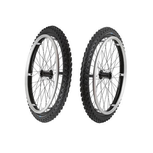 24" (507 mm) med brede dæk og aluminium drivringe