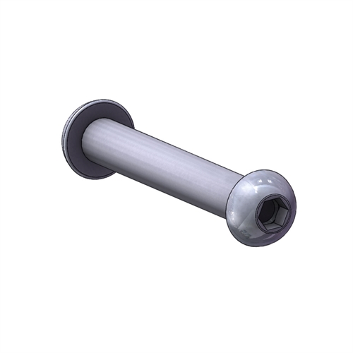 Del 2 - Forhjulsaksel ø8 mm, længde 55 mm, komplet