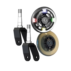 Komplet sæt - Forhjul Skater 100 mm LED inkl. 4” gaffel